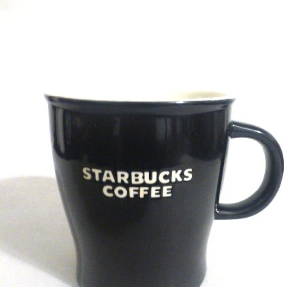Expired 2008 STARBUCKS Coffee Mug Bone China Black Starbucks Mug Java Espreso - Picture 1 of 4